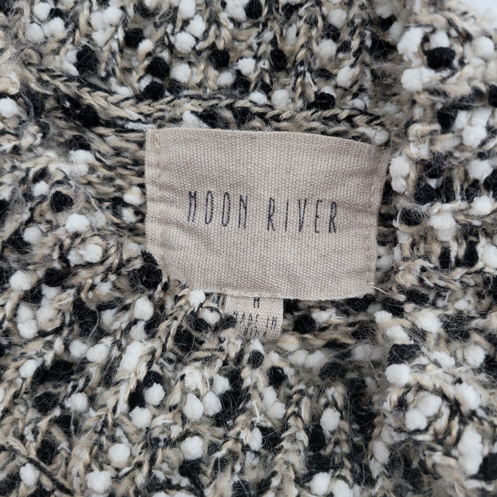 Anthropologie Moon River Oversied Loose Knit Puffy Sleeves Cozy Sweater - Picture 6 of 9